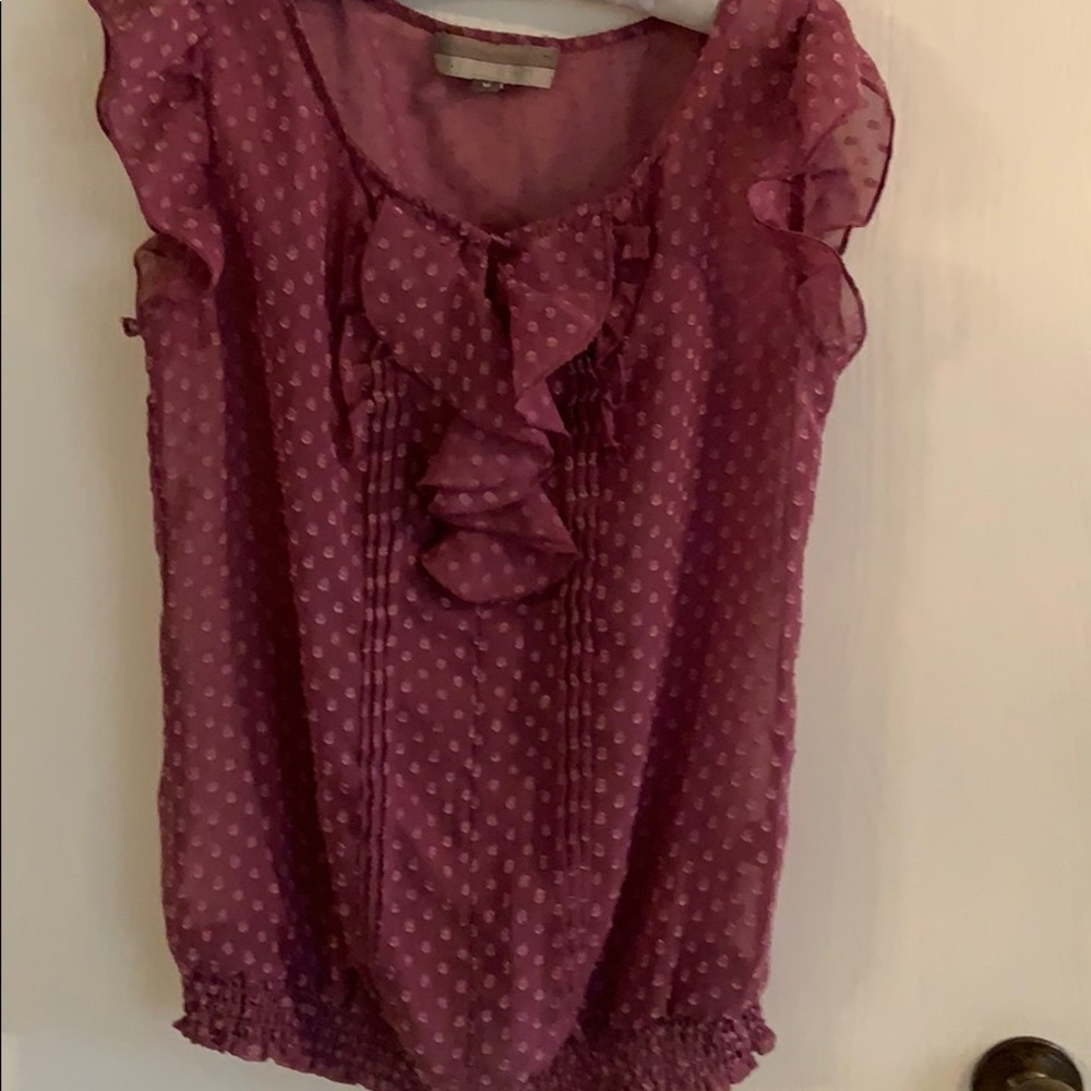 🦋Purple Polka Dot Top